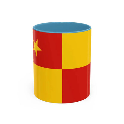 Flag of Selangor pre 1965 Malaysia - Accent Coffee Mug 11oz Light Blue - Go Mug Yourself