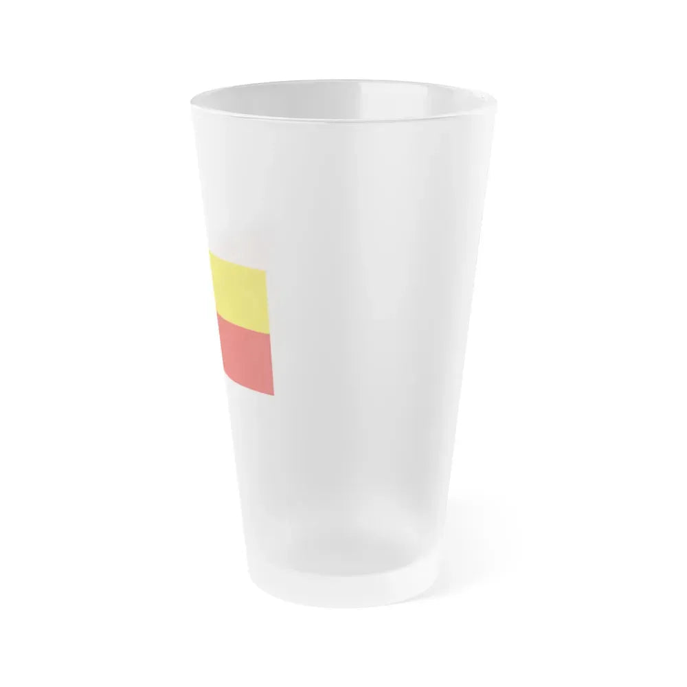 Flag of Selangor pre 1965 Malaysia - Frosted Pint Glass 16oz - Go Mug Yourself