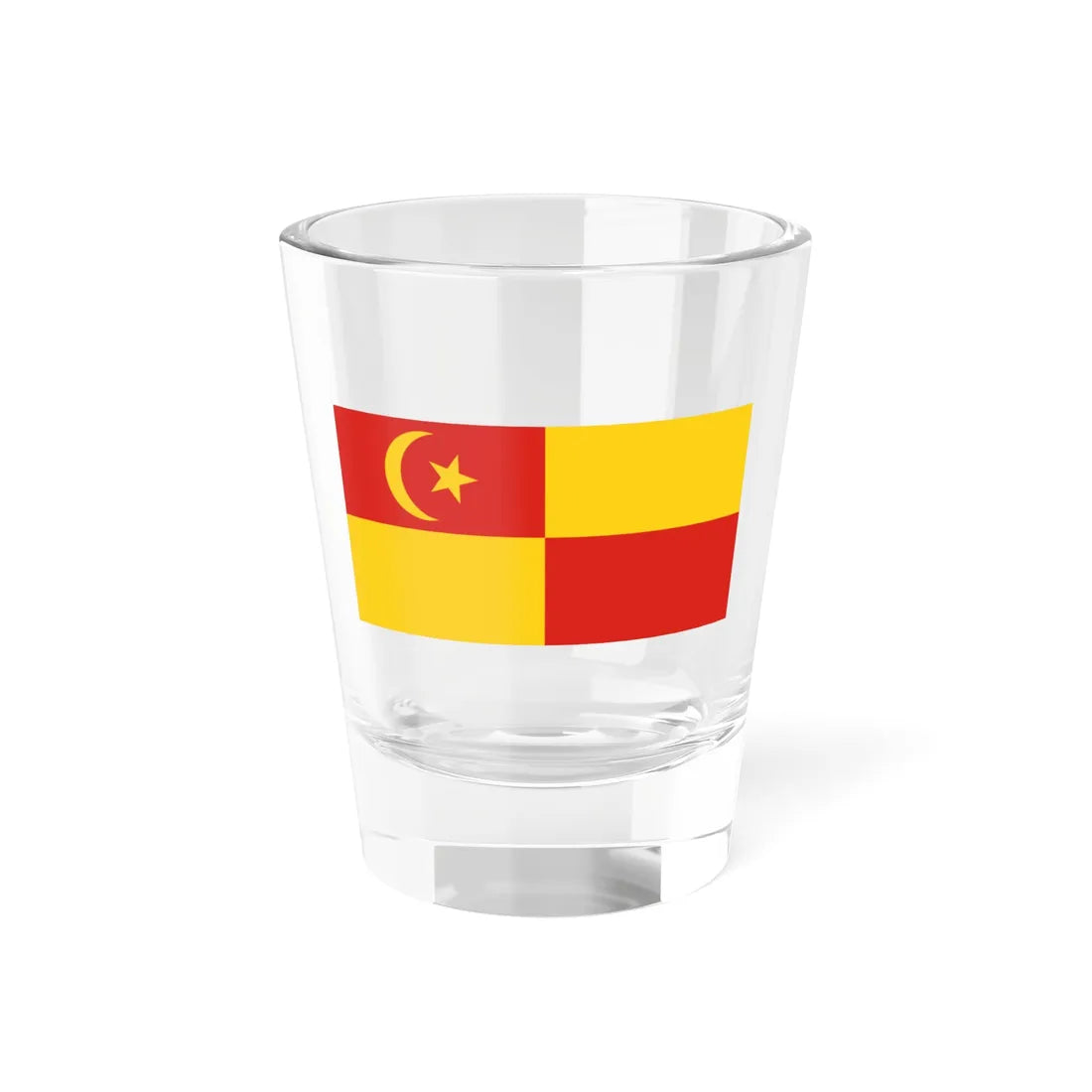 Flag of Selangor pre 1965 (Malaysia) Shot Glass 1.5oz 1.5oz - Go Mug Yourself