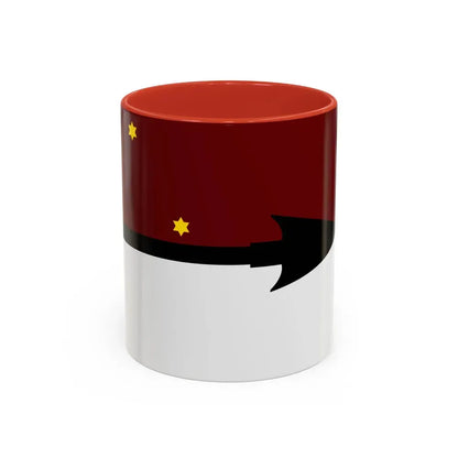 Flag of Selk'nam - Accent Coffee Mug 11oz Red - Go Mug Yourself