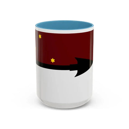 Flag of Selk'nam - Accent Coffee Mug 15oz Light Blue - Go Mug Yourself