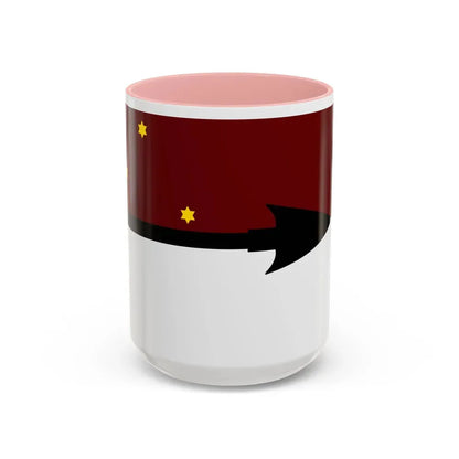 Flag of Selk'nam - Accent Coffee Mug 15oz Pink - Go Mug Yourself