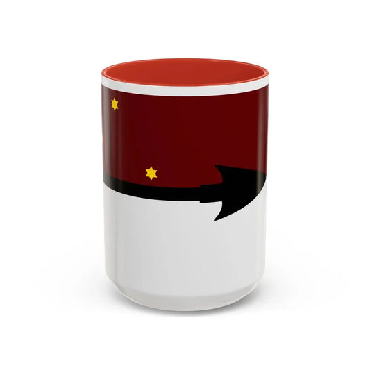 Flag of Selk'nam - Accent Coffee Mug 15oz Red - Go Mug Yourself