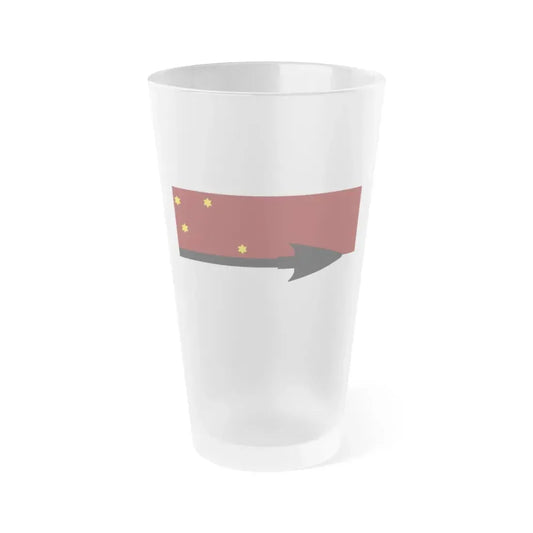 Flag of Selk'nam - Frosted Pint Glass 16oz 16oz Frosted - Go Mug Yourself