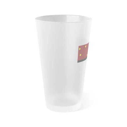 Flag of Selk'nam - Frosted Pint Glass 16oz - Go Mug Yourself