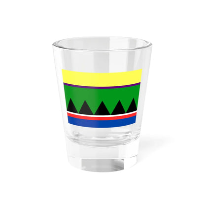 Flag of Selkup people (Russia) Shot Glass 1.5oz 1.5oz - Go Mug Yourself