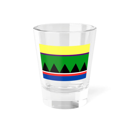 Flag of Selkup people (Russia) Shot Glass 1.5oz 1.5oz - Go Mug Yourself