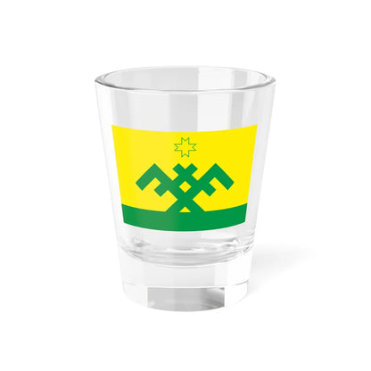 Flag of Seltinsky rayon (Russia) Shot Glass 1.5oz 1.5oz - Go Mug Yourself