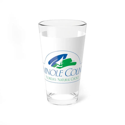 Flag of Seminole County Florida (United States) Pint Glass 16oz 16oz - Go Mug Yourself