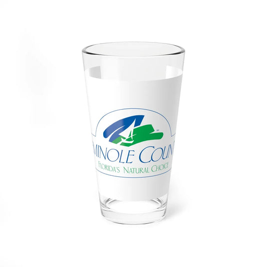 Flag of Seminole County Florida (United States) Pint Glass 16oz 16oz - Go Mug Yourself