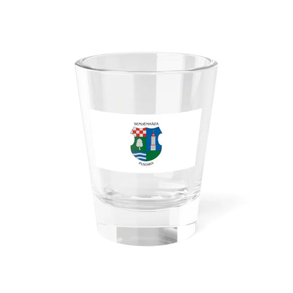 Flag of Semjenhaza (Hungary) Shot Glass 1.5oz 1.5oz - Go Mug Yourself