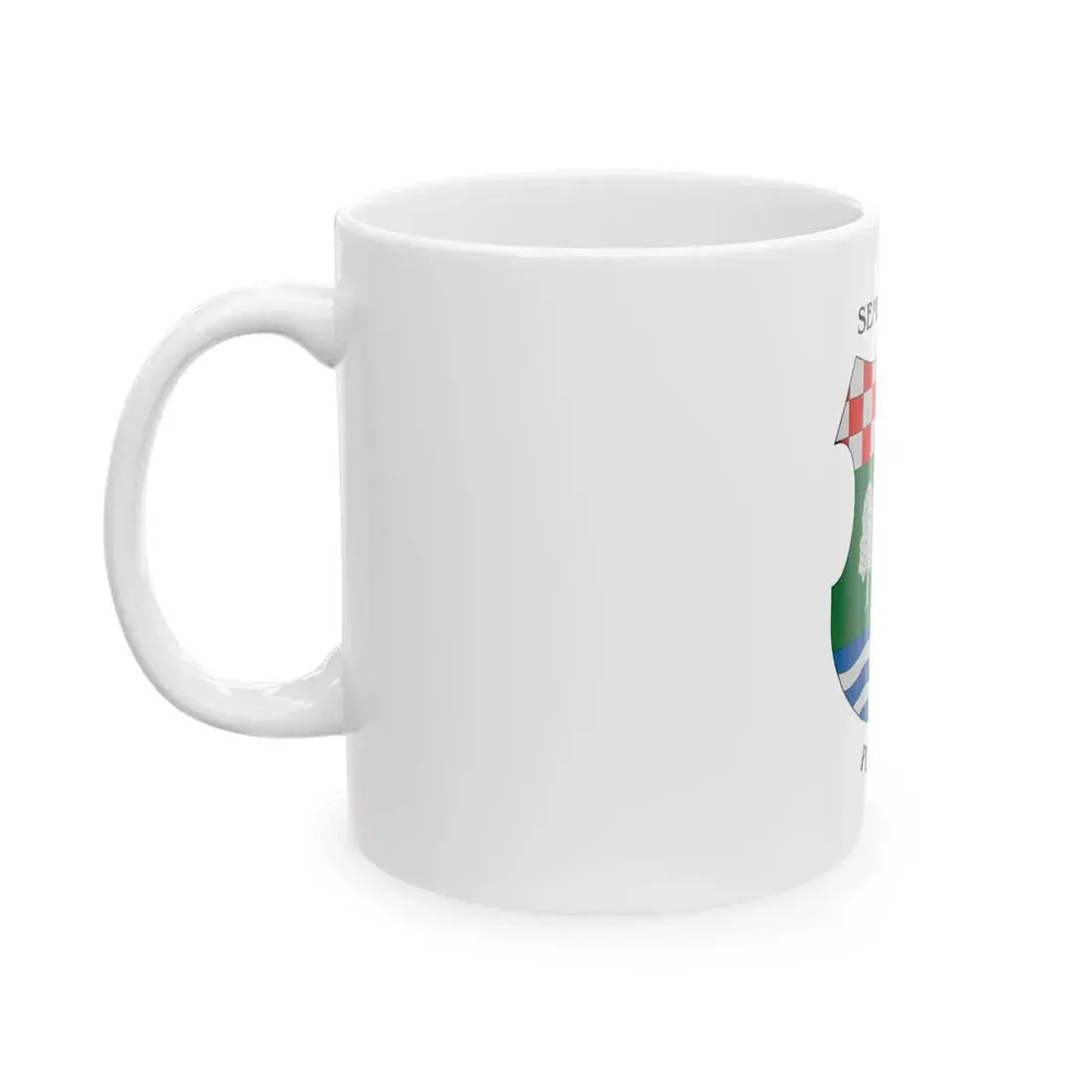 Flag of Semjenhaza (Hungary) White Coffee Mug - Go Mug Yourself