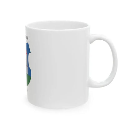 Flag of Semjenhaza (Hungary) White Coffee Mug - Go Mug Yourself