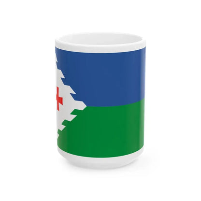 Flag of Senaki Municipality (Georgia) White Coffee Mug 15oz - Go Mug Yourself