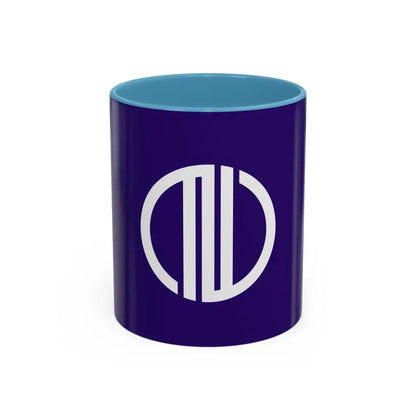 Flag of Sendai Miyagi Japan - Accent Coffee Mug 11oz Light Blue - Go Mug Yourself