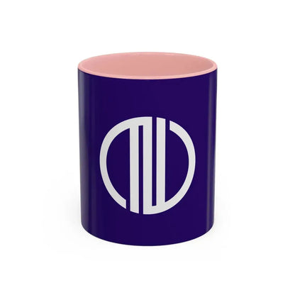 Flag of Sendai Miyagi Japan - Accent Coffee Mug 11oz Pink - Go Mug Yourself