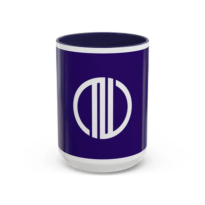 Flag of Sendai Miyagi Japan - Accent Coffee Mug 15oz Navy - Go Mug Yourself