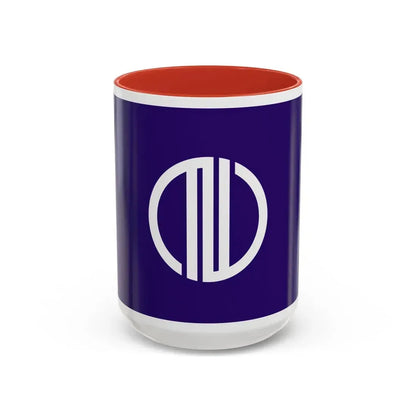 Flag of Sendai Miyagi Japan - Accent Coffee Mug 15oz Red - Go Mug Yourself