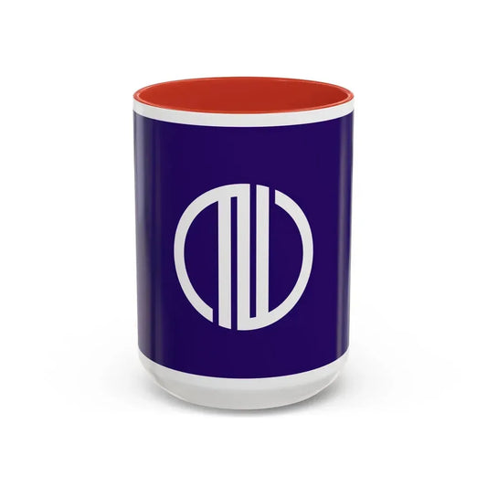 Flag of Sendai Miyagi Japan - Accent Coffee Mug 15oz Red - Go Mug Yourself