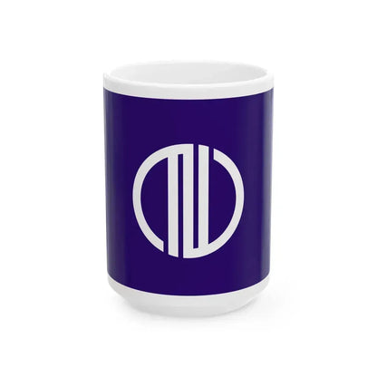 Flag of Sendai Miyagi Japan - White Coffee Mug 15oz - Go Mug Yourself