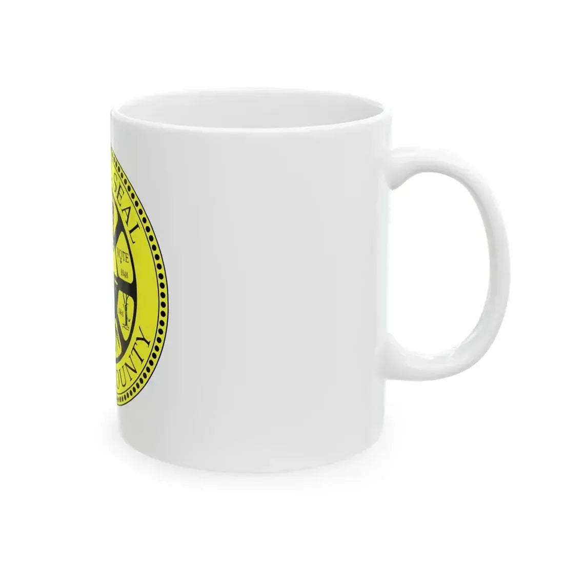 Flag of Seneca County New York (United States) White Coffee Mug - Go Mug Yourself