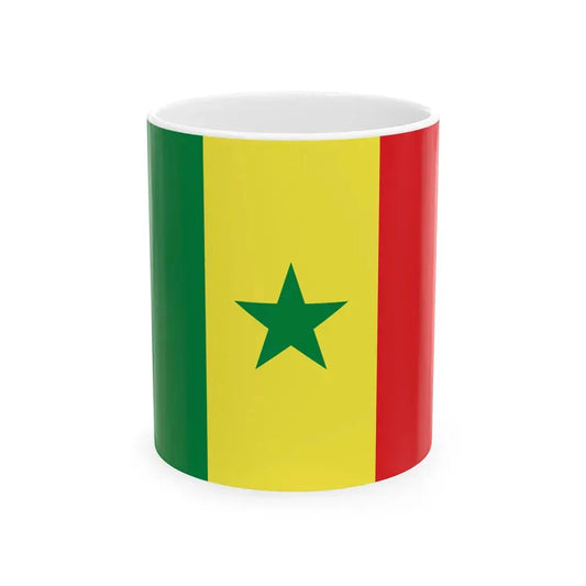 Flag of Senegal (Senegal) White Coffee Mug 11oz - Go Mug Yourself