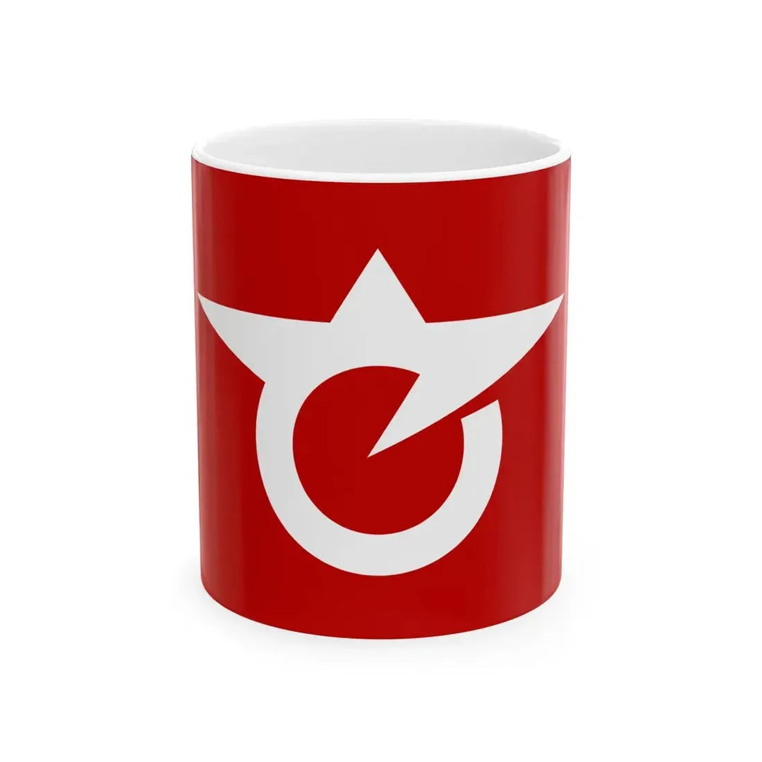 Flag of Senhata Akita 1966-2004 (Japan) White Coffee Mug 11oz - Go Mug Yourself