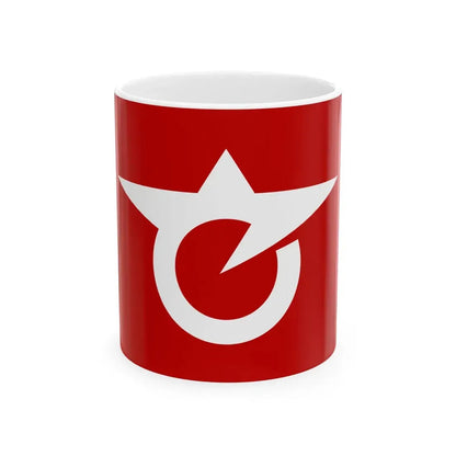 Flag of Senhata Akita 1966-2004 (Japan) White Coffee Mug 11oz - Go Mug Yourself