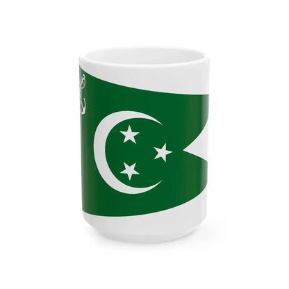 Flag of senior officer of the Navy of Egypt 1922-1952 (Egypt) White Coffee Mug 15oz - Go Mug Yourself