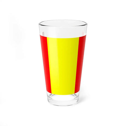 Flag of Senlis (France) Pint Glass 16oz 16oz - Go Mug Yourself