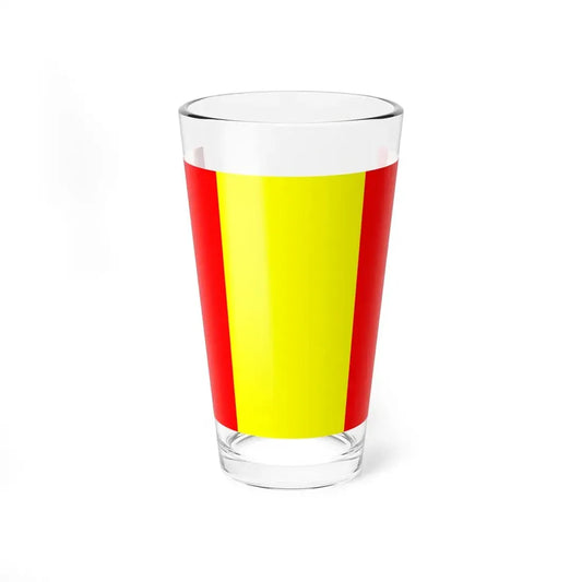 Flag of Senlis (France) Pint Glass 16oz 16oz - Go Mug Yourself
