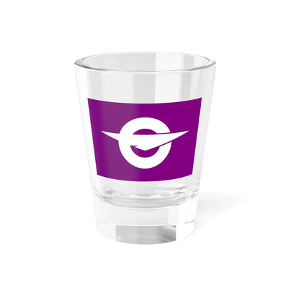 Flag of Senmaya Iwate 1960-2005 (Japan) Shot Glass 1.5oz 1.5oz - Go Mug Yourself