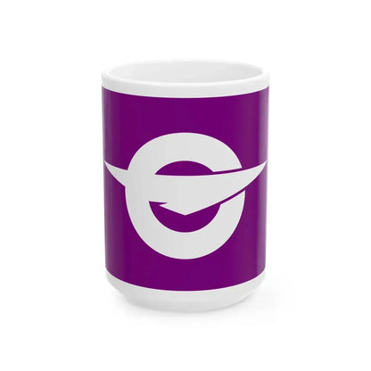 Flag of Senmaya Iwate 1960-2005 (Japan) White Coffee Mug 15oz - Go Mug Yourself