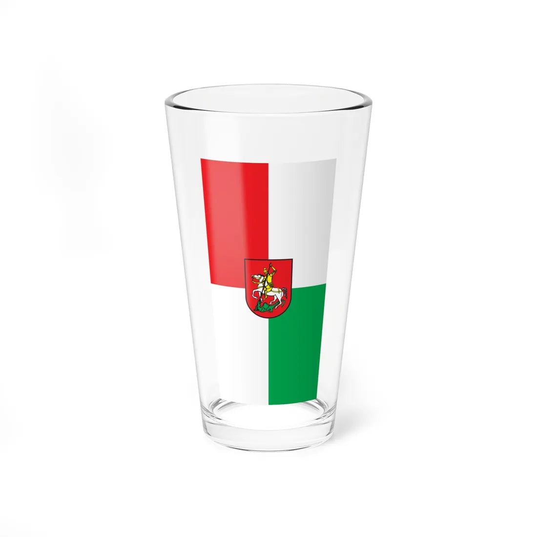 Flag of Sentjur vertical (Slovenia) Pint Glass 16oz 16oz - Go Mug Yourself