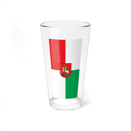 Flag of Sentjur vertical (Slovenia) Pint Glass 16oz 16oz - Go Mug Yourself