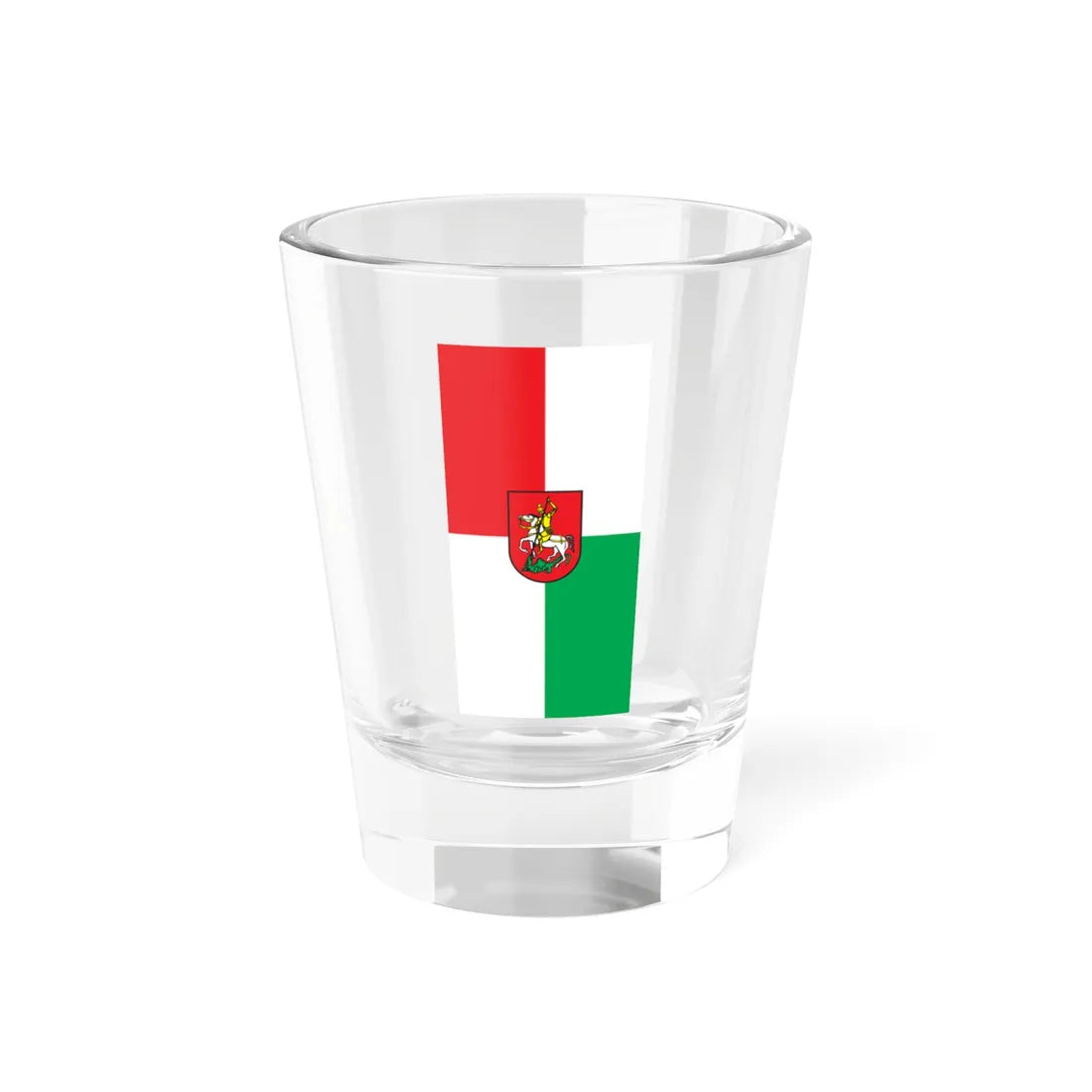 Flag of Sentjur vertical (Slovenia) Shot Glass 1.5oz 1.5oz - Go Mug Yourself