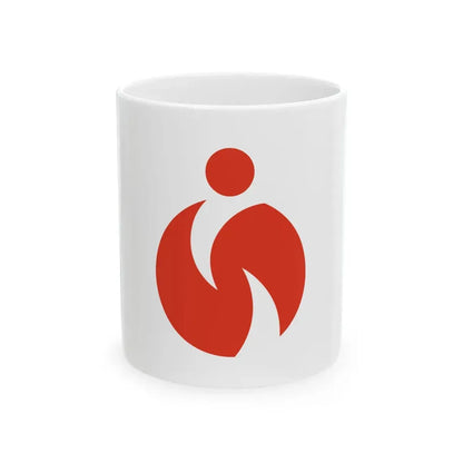 Flag of Sera Hiroshima (Japan) White Coffee Mug 11oz - Go Mug Yourself