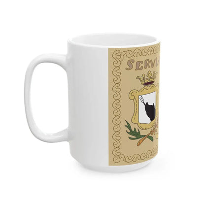 Flag of Serbia 1792 (Serbia) White Coffee Mug - Go Mug Yourself