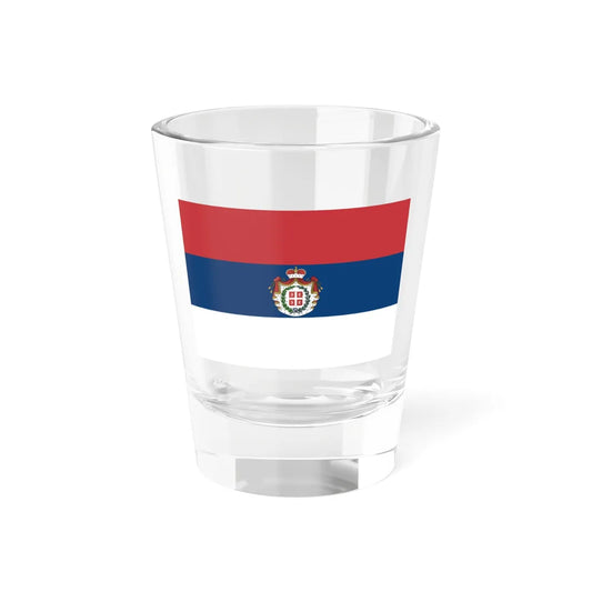 Flag of Serbia 1835-1882 (Serbia) Shot Glass 1.5oz 1.5oz - Go Mug Yourself