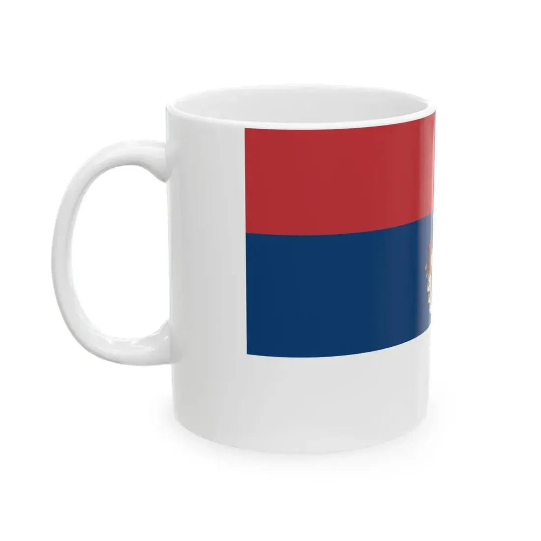 Flag of Serbia 1835-1882 (Serbia) White Coffee Mug - Go Mug Yourself
