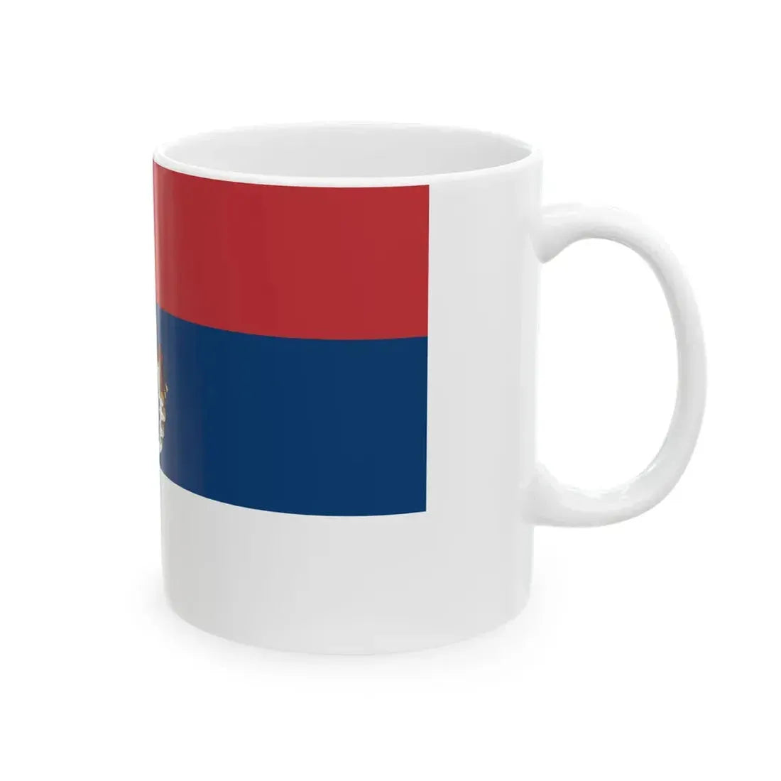 Flag of Serbia 1835-1882 (Serbia) White Coffee Mug - Go Mug Yourself