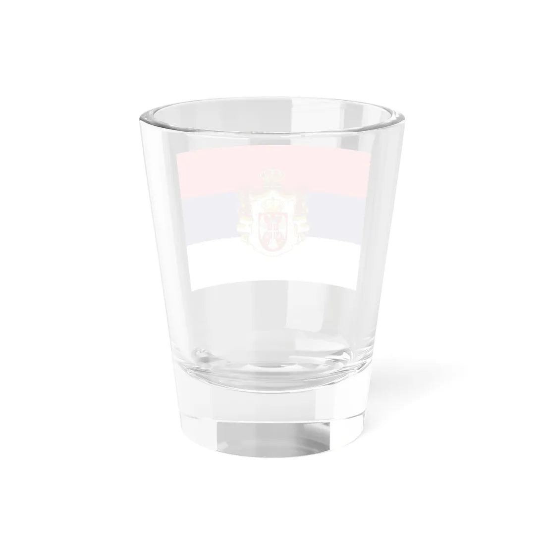 Flag of Serbia 1882-1918 2 (Serbia) Shot Glass 1.5oz - Go Mug Yourself