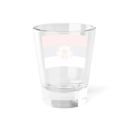 Flag of Serbia 1882-1918 2 (Serbia) Shot Glass 1.5oz - Go Mug Yourself