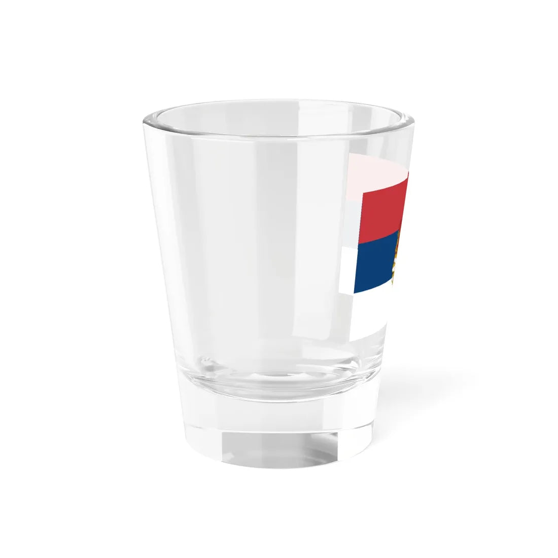 Flag of Serbia 1882-1918 (Serbia) Shot Glass 1.5oz - Go Mug Yourself