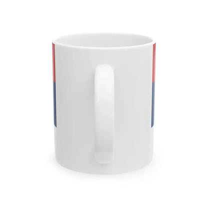 Flag of Serbia 1882-1918 (Serbia) White Coffee Mug - Go Mug Yourself