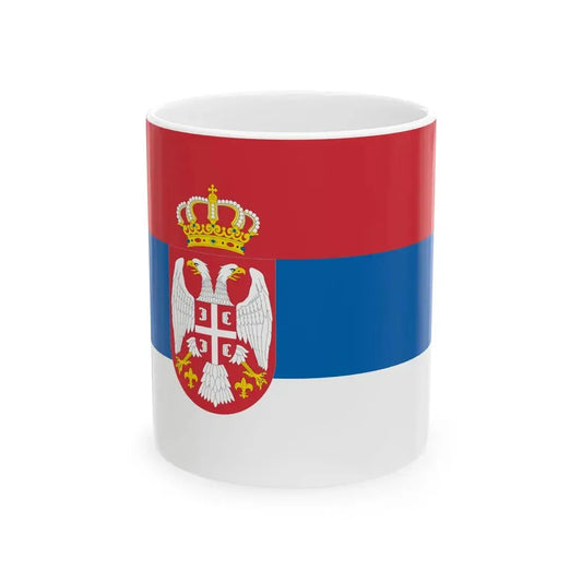 Flag of Serbia 2004-2010 lighter (Serbia) White Coffee Mug 11oz - Go Mug Yourself