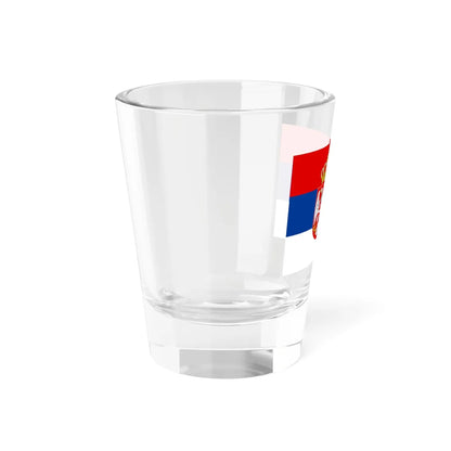 Flag of Serbia 2004-2010 (Serbia) Shot Glass 1.5oz - Go Mug Yourself