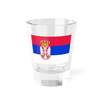Flag of Serbia 2010 CMYK (Serbia) Shot Glass 1.5oz 1.5oz - Go Mug Yourself