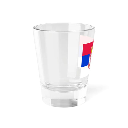 Flag of Serbia 2010 CMYK (Serbia) Shot Glass 1.5oz - Go Mug Yourself