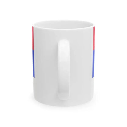 Flag of Serbia 2010 CMYK (Serbia) White Coffee Mug - Go Mug Yourself